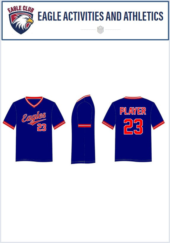 (EAA) Eagle Club Baseball Game Jersey in Bundle of 2 (Separate collection at EAA)
