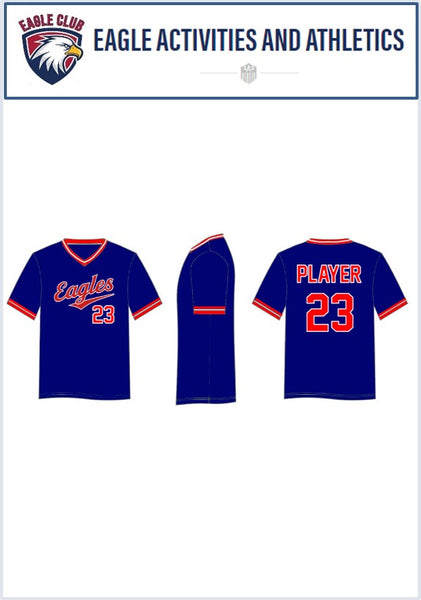 (EAA) Eagle Club Baseball Game Jersey in Bundle of 2 (Separate collection at EAA)