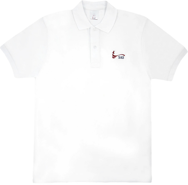 (Unisex Uniform) White Polo Shirts