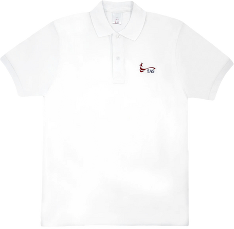 (Unisex Uniform) White Polo Shirts