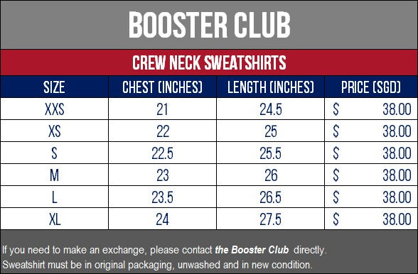 (Booster Club) Crew Neck Sweatshirts